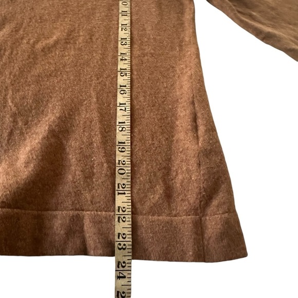 J. CREW BROWN TEDDIE COTTON WOOL BLEND CREWNECK SWEATER SIZE MEDIUM - Picture 10 of 11